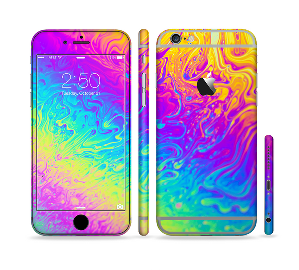 The Neon Color Fushion V2 Sectioned Skin Series for the Apple iPhone 6s Plus