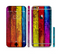 The Neon Color Wood Planks Sectioned Skin Series for the Apple iPhone 6