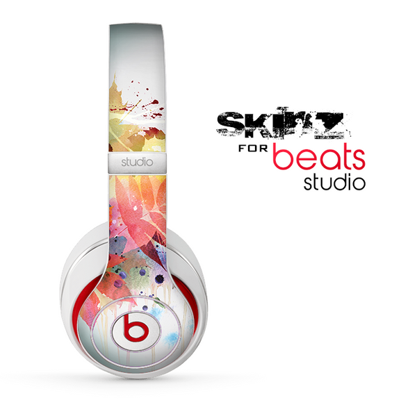 The Neon Colored Watercolor Branch Skin for the Beats Studio