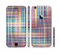 The Neon Faded Rainbow Plaid Sectioned Skin Series for the Apple iPhone 6