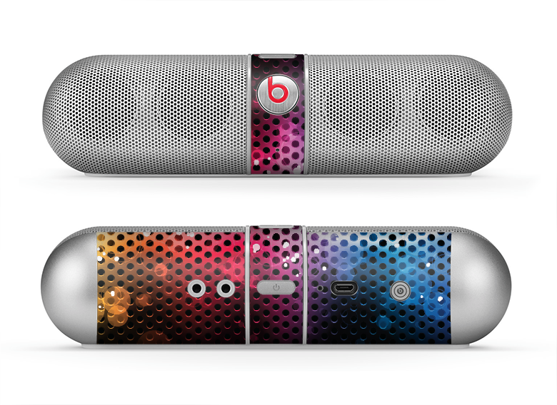 The Neon Glowing Grill Mesh Skin for the Beats by Dre Pill Bluetooth Speaker