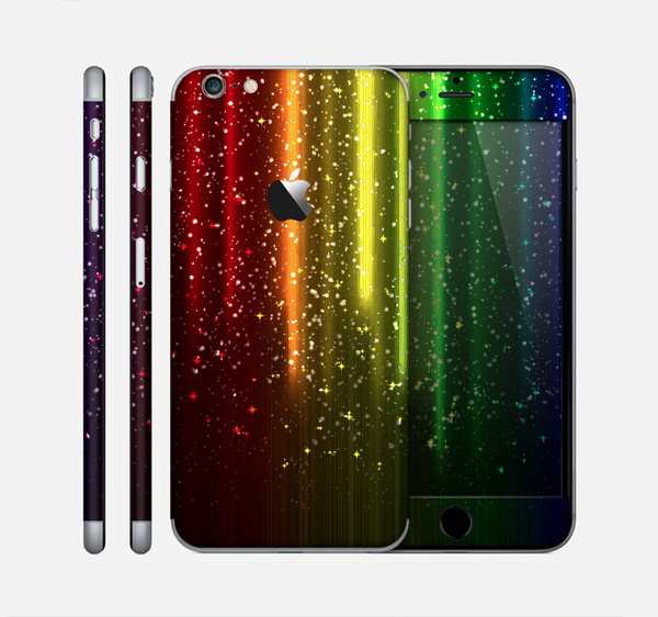 The Neon Glowing Rain Skin for the Apple iPhone 6 Plus