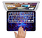 The Neon Glowing Strobe Lights Skin Set for the Apple MacBook Pro 15" with Retina Display