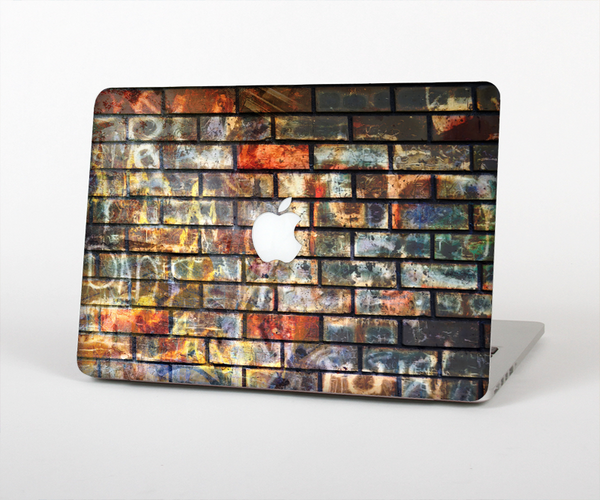 The Neon Graffiti Brick Wall Skin Set for the Apple MacBook Pro 15" with Retina Display
