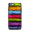 The Neon Heavy Grained Wood Apple iPhone 6 Otterbox Symmetry Case Skin Set