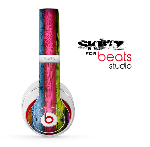 The Neon Heavy Grained Wood Skin for the Beats Studio