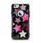 The Neon Highlighted Polka Stars On Black Apple iPhone 6 Otterbox Commuter Case Skin Set