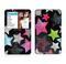 The Neon Highlighted Polka Stars On Black Skin For The Apple iPod Classic