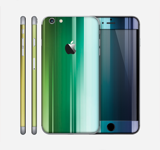 The Neon Horizontal Color Strips Skin for the Apple iPhone 6 Plus