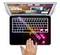 The Neon Light Guitar Skin Set for the Apple MacBook Pro 15" with Retina Display