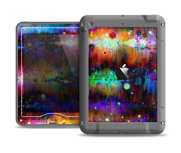 The Neon Paint Mixtured Surface Apple iPad Air LifeProof Nuud Case Skin Set