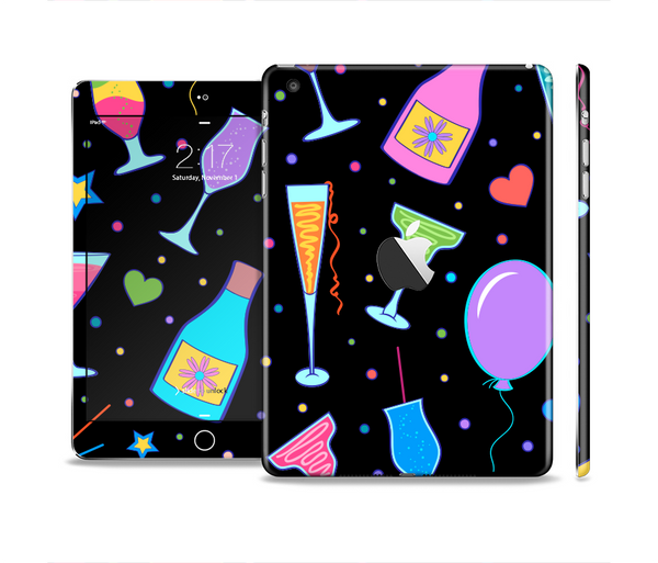 The Neon Party Drinks Skin Set for the Apple iPad Mini 4