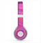 The Neon Pink Dyed Wood Grain Skin for the Beats by Dre Solo 2 Headphones