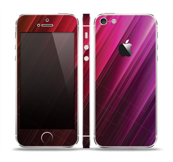 The Neon Slanted HD Strands Skin Set for the Apple iPhone 5