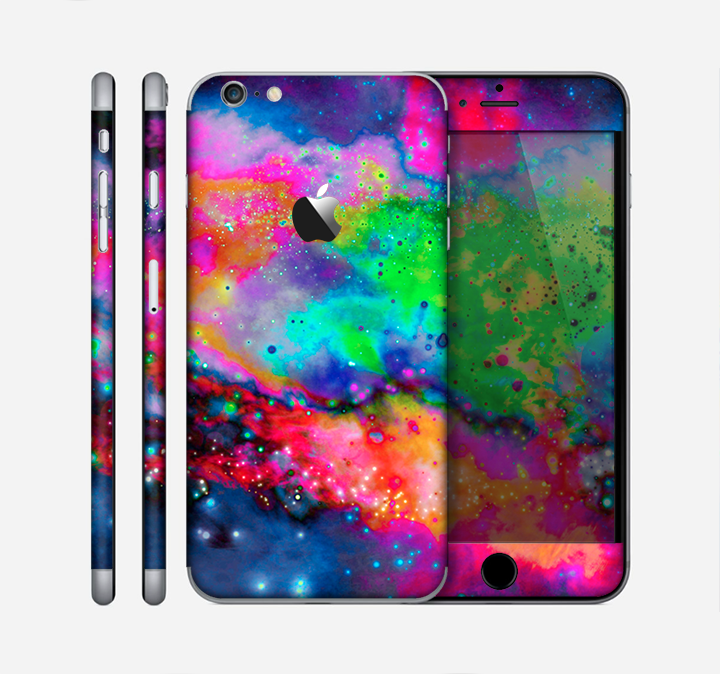 The Neon Splatter Universe Skin for the Apple iPhone 6 Plus