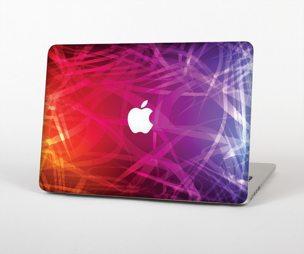 The Neon Translucent Swirls Skin Set for the Apple MacBook Pro 15" with Retina Display