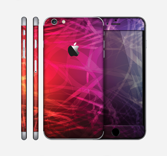 The Neon Translucent Swirls Skin for the Apple iPhone 6 Plus