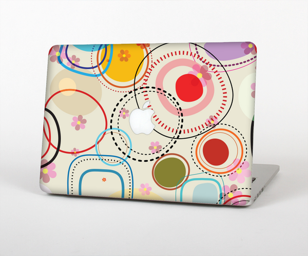 The Open Vintage Vector Swirls Skin Set for the Apple MacBook Pro 15" with Retina Display