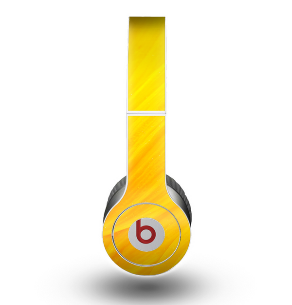 The Orange Abstract Wave Texture Skin for the Beats by Dre Original Solo-Solo HD Headphones