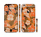 The Orange & Black Hawaiian Floral Pattern V4 Sectioned Skin Series for the Apple iPhone 6 Plus