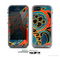 The Orange & Blue Abstract Shapes Skin for the Apple iPhone 5c LifeProof Case
