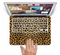 The Orange Cheetah Fur Pattern Skin Set for the Apple MacBook Pro 15" with Retina Display