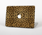 The Orange Cheetah Fur Pattern Skin Set for the Apple MacBook Pro 15" with Retina Display