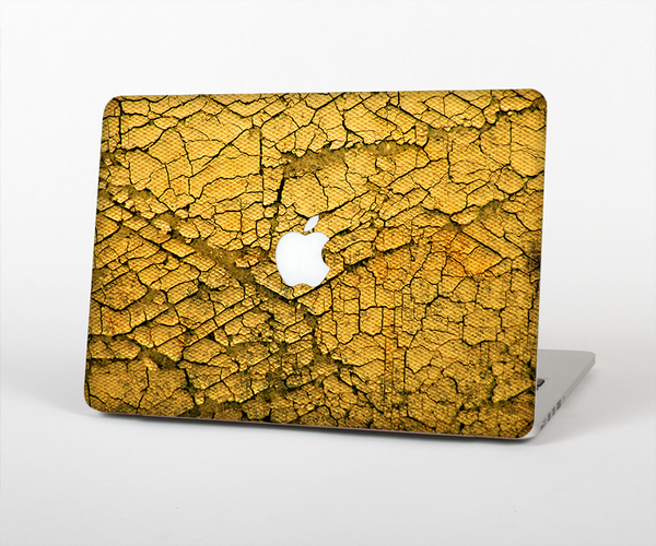 The Orange Cracked Surface Skin Set for the Apple MacBook Pro 15" with Retina Display
