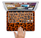 The Orange Vector Animal Print Skin Set for the Apple MacBook Pro 15" with Retina Display