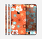 The Orange Vector Floral with Blue Skin for the Apple iPhone 6 Plus