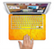 The Orange Vibrant Texture Skin Set for the Apple MacBook Pro 15" with Retina Display
