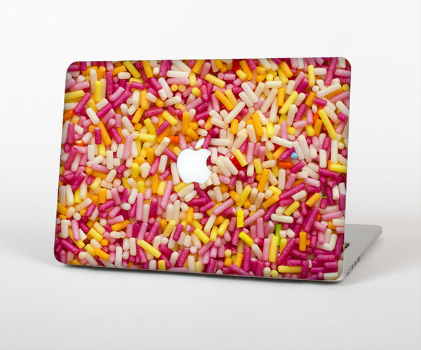 The Orange and Pink Candy Sprinkles Skin Set for the Apple MacBook Pro 15" with Retina Display