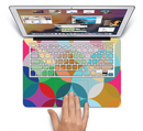 The Overlaping Colorful Connect Circles Skin Set for the Apple MacBook Pro 15" with Retina Display