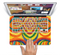 The Painted Colorful Curves Skin Set for the Apple MacBook Pro 15" with Retina Display