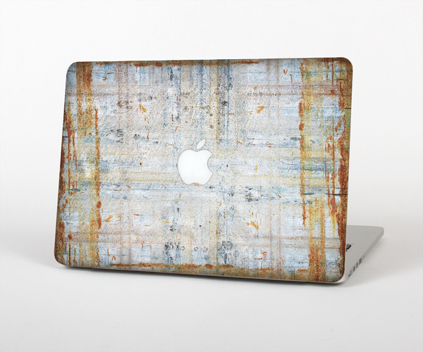 The Painted Grunge Rusted Panel Skin Set for the Apple MacBook Pro 15" with Retina Display