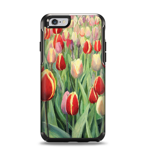 The Painting of Field of Flowers Apple iPhone 6 Otterbox Symmetry Case Skin Set
