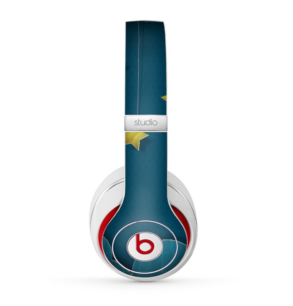 The Layered Paper Night Ship with Gold Stars Skin for the Beats by Dre Studio (2013+ Version) Headphones