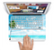 The Paradise Beach Palm Tree Skin Set for the Apple MacBook Pro 15" with Retina Display