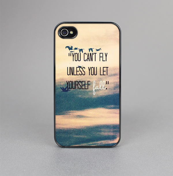 The Pastel Sunset You Cant Fly Unless You Let Yourself Fall Skin-Sert for the Apple iPhone 4-4s Skin-Sert Case