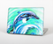 The Pastel Vibrant Blue Dolphin Skin Set for the Apple MacBook Pro 15" with Retina Display