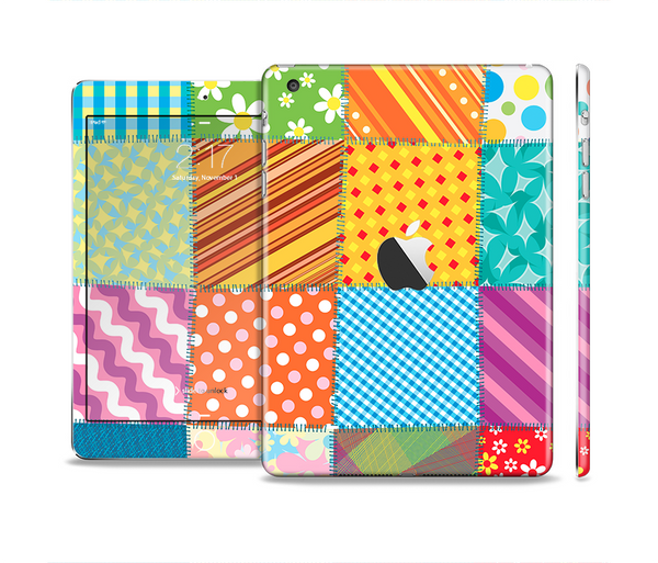 The Patched Various Hot Patterns Skin Set for the Apple iPad Mini 4