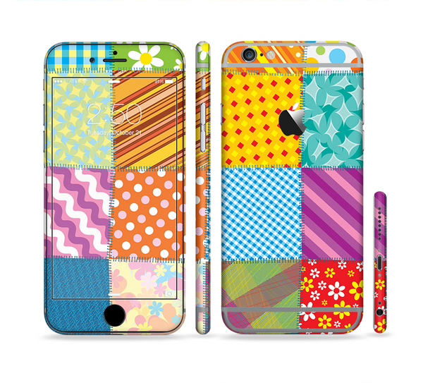 The Patched Various Hot Patterns Sectioned Skin Series for the Apple iPhone 6s Plus