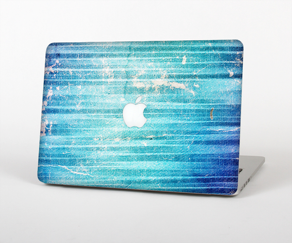 The Patchy Folded Vibrant Blue Paint Skin Set for the Apple MacBook Pro 15" with Retina Display