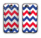 The Patriotic Chevron Pattern Apple iPhone 6 Plus LifeProof Nuud Case Skin Set
