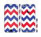 The Patriotic Chevron Pattern Sectioned Skin Series for the Apple iPhone 6