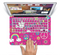 The Peace Love Pink Illustration Skin Set for the Apple MacBook Pro 15" with Retina Display