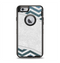 The Peeled Vintage Blue & Gray Chevron Pattern Apple iPhone 6 Otterbox Defender Case Skin Set