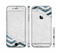 The Peeled Vintage Blue & Gray Chevron Pattern Sectioned Skin Series for the Apple iPhone 6s
