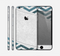 The Peeled Vintage Blue & Gray Chevron Pattern Skin for the Apple iPhone 6 Plus