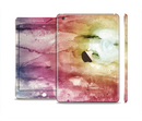 The Pink-Yellow-Blue Grunge Painted Surface Full Body Skin Set for the Apple iPad Mini 3